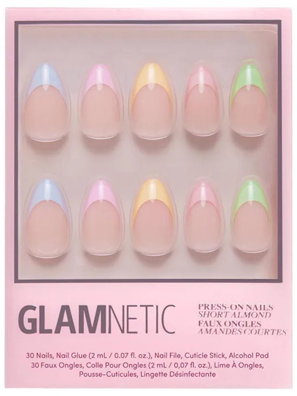 ๐3/$25๐ GLAMNETIC Confetti French Tip Press-On Nails